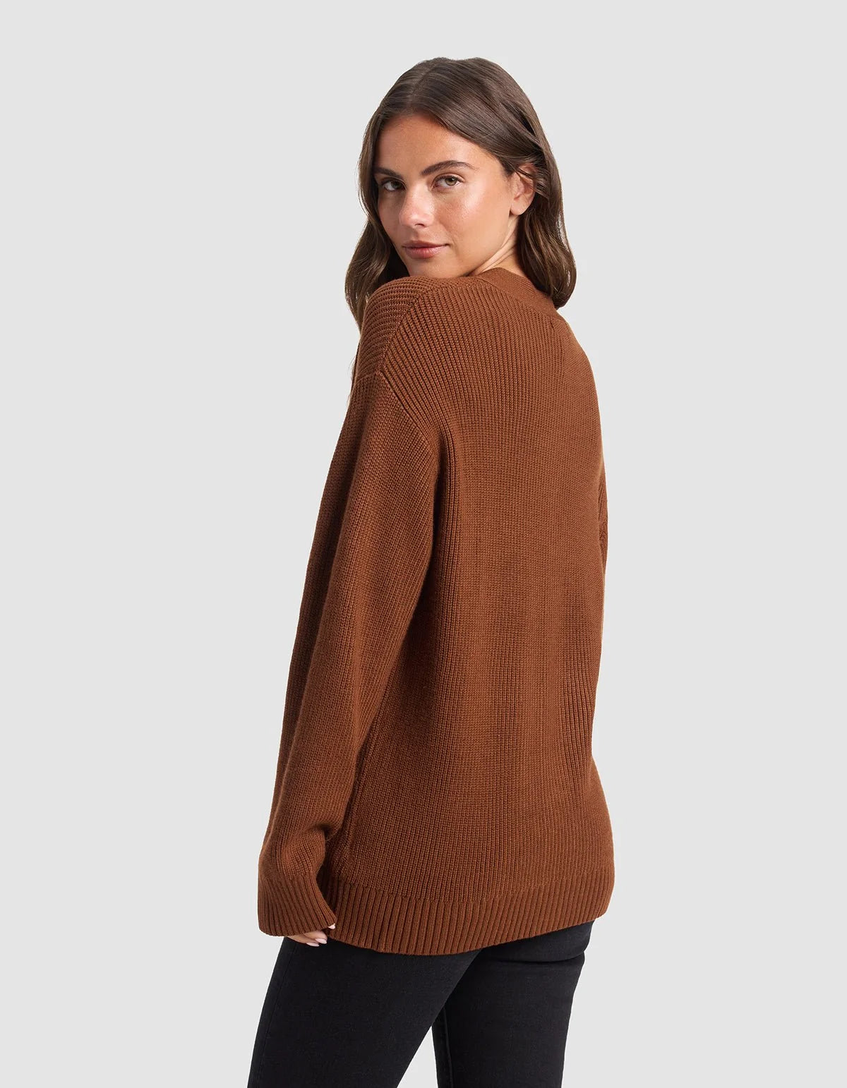 Oversized Classic Cardigan