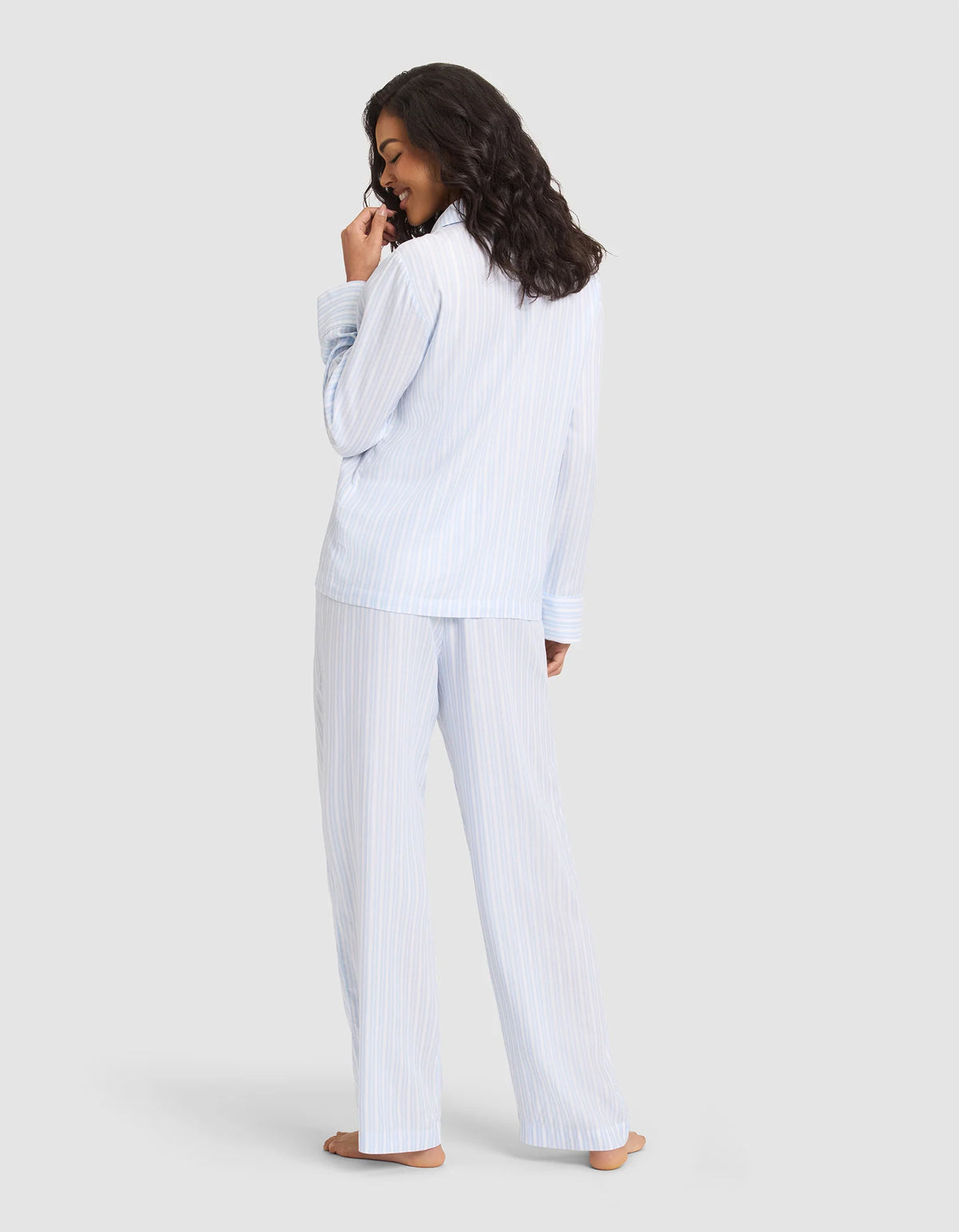 Women's Soft Woven Long Sleeve Pajama Set